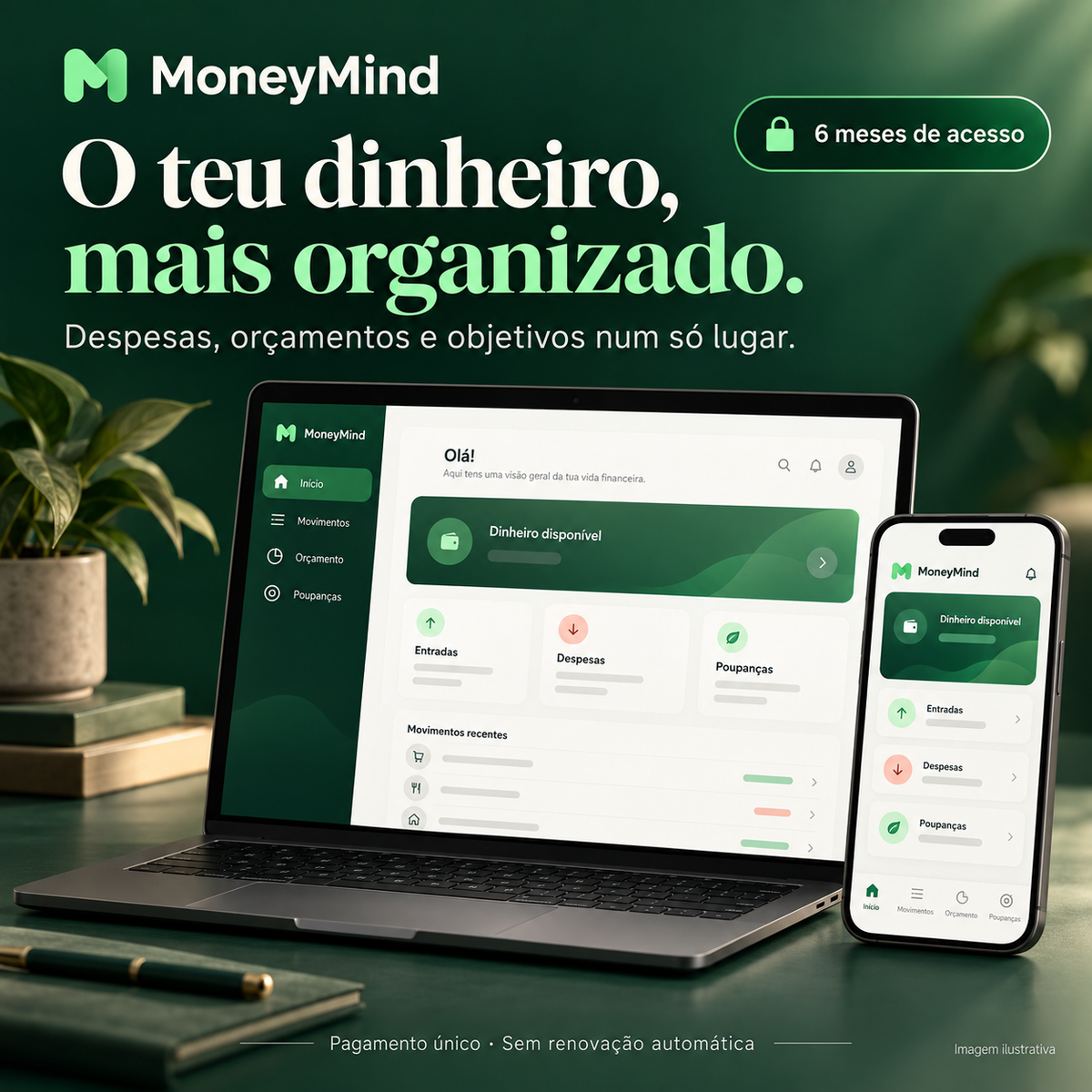 MoneyMind — 6 meses de acesso